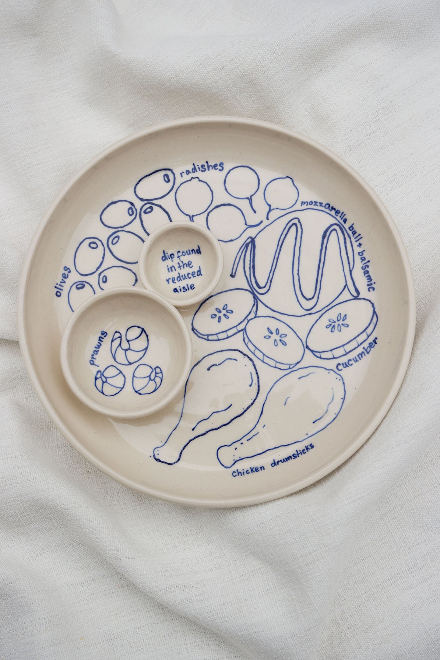 Custom Multi Dip Plate [illustrated]