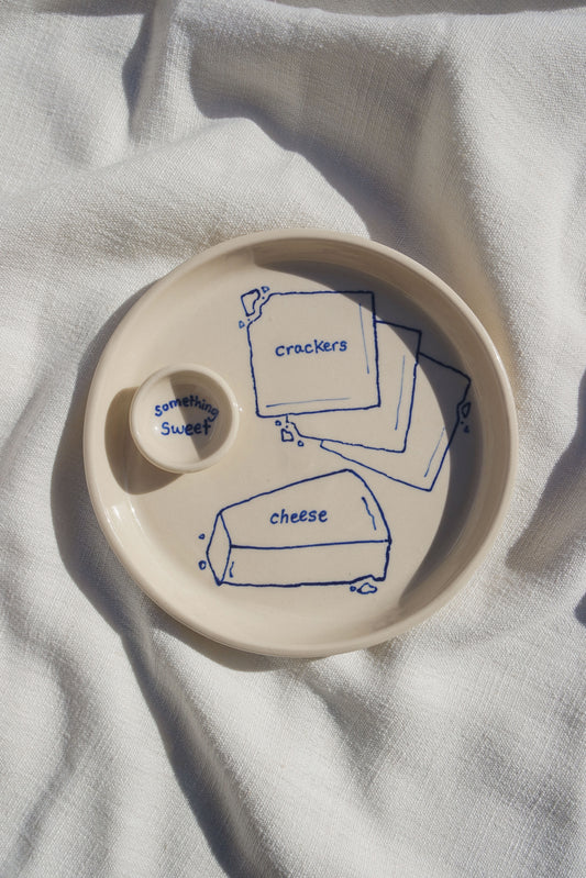 Cheese & Something Sweet Mini cheeseboard plate