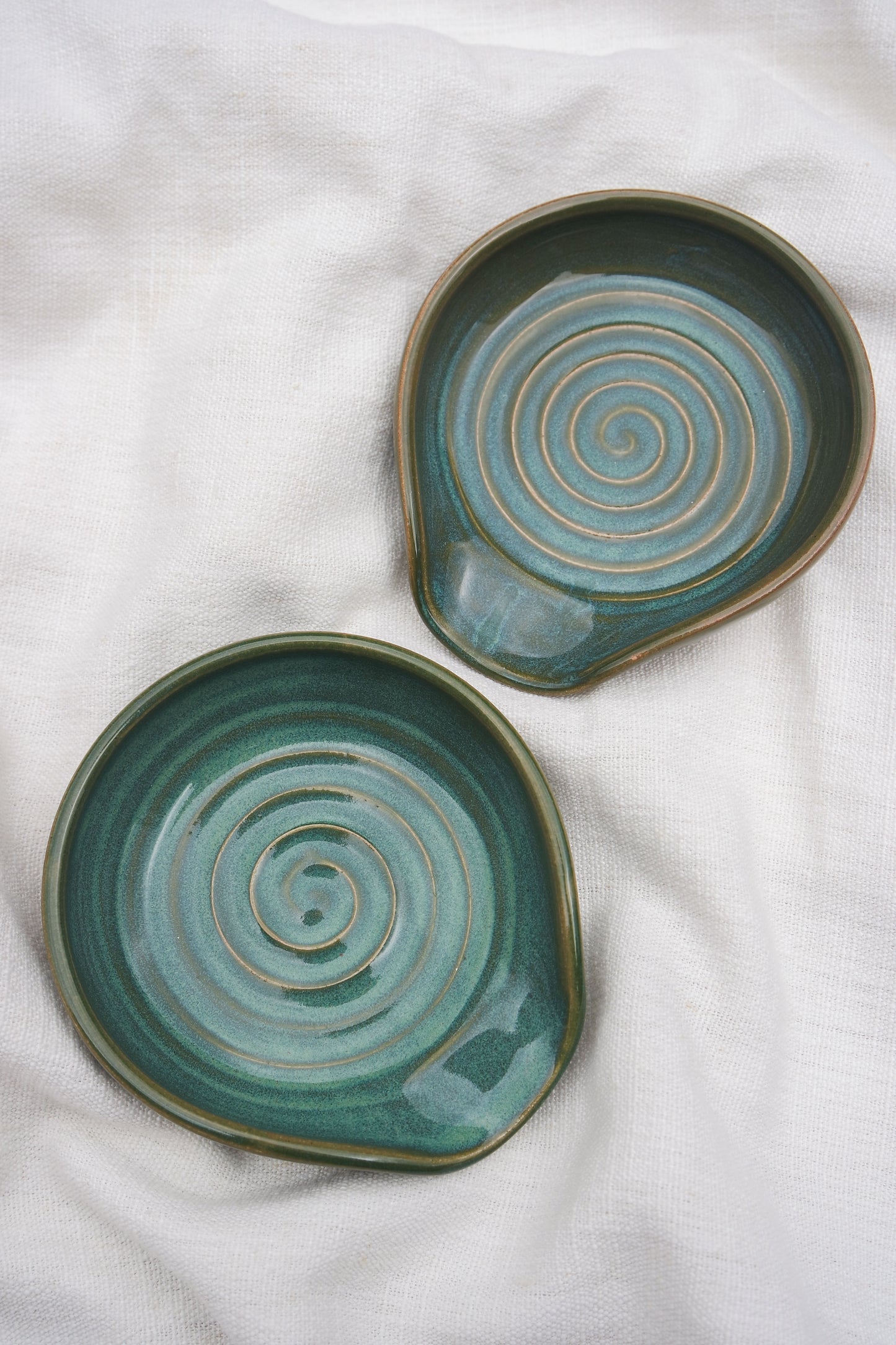 Spoon Rest in Textured Teal