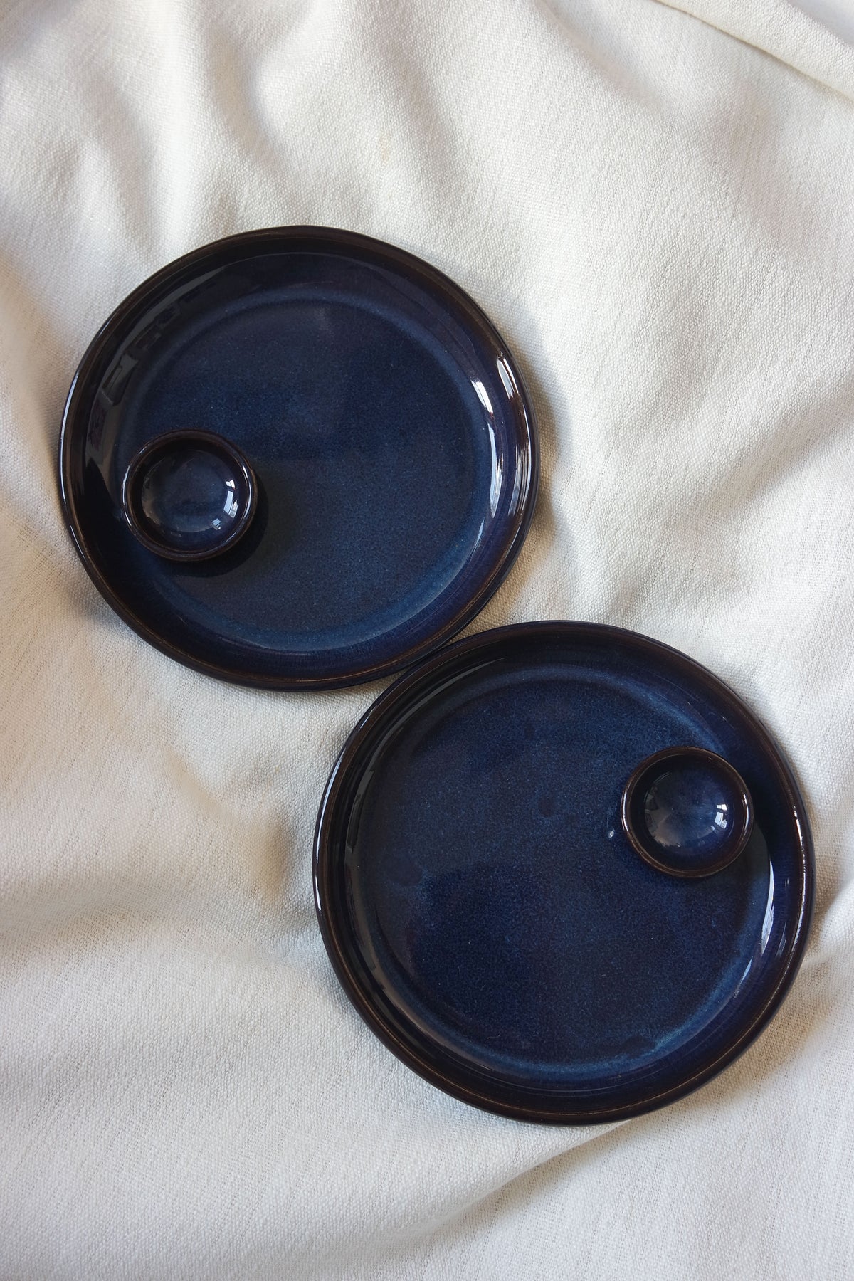 Mini Dippy Plate | Blue Denim