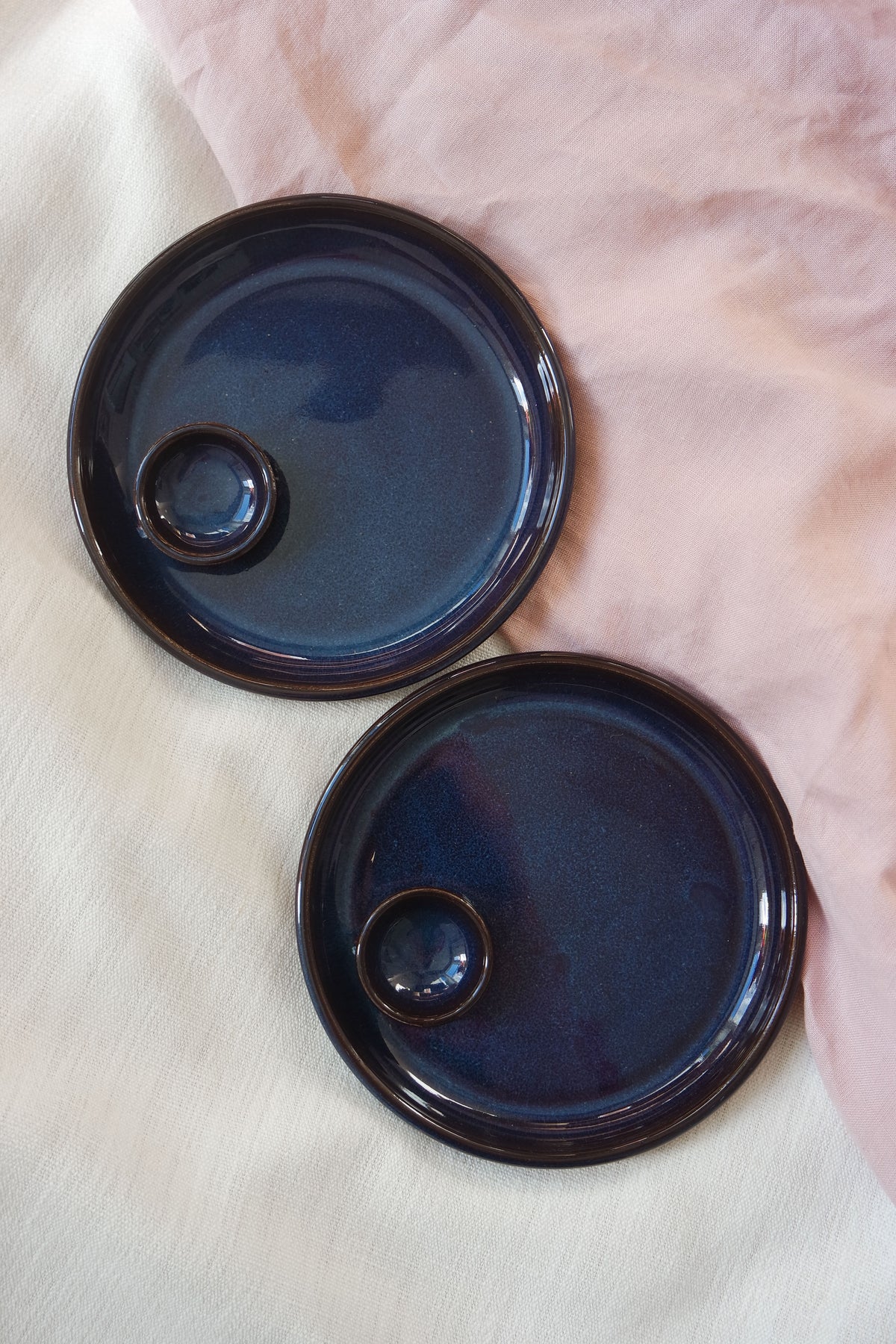 Mini Dippy Plate | Blue Denim